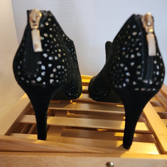Alfani Sparkly Suede Bootie (Black) 8M - Picture 4 of 5